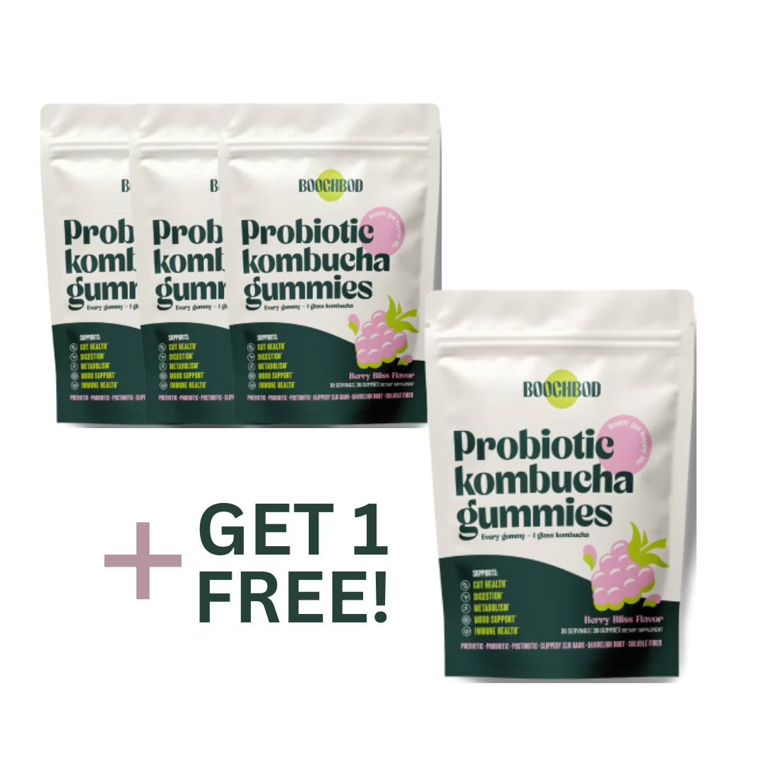 BoochBod Probiotic Kombucha Gummies